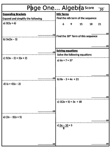 Securing a 4 - Pack 4 - GCSE Mathematics Revision