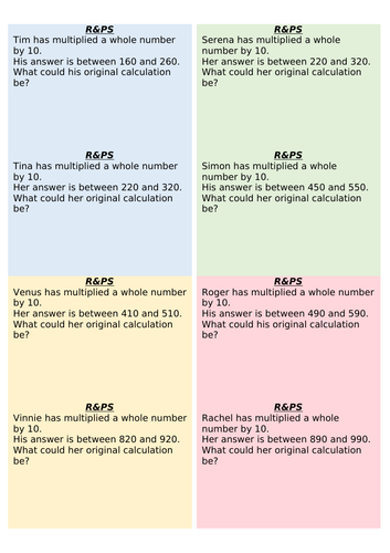 Year 4 - Multiplying by 10