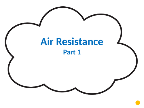Air resistance Science