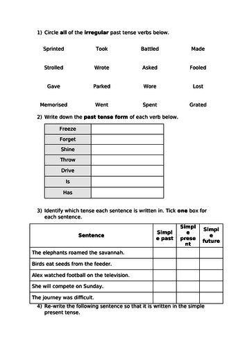 Simple, Progressive and Perfect Tenses