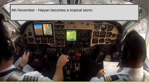 Tropical storm typhoon Haiyan decision making exercise