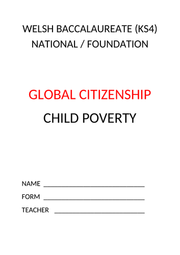 Welsh Baccalaureate N/F Global Citizenship Template