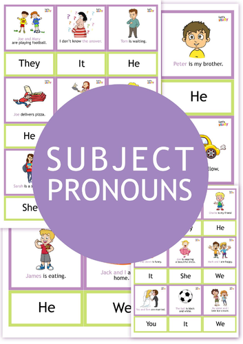 Subject Pronouns Worksheets & Activities | ESL Grammar