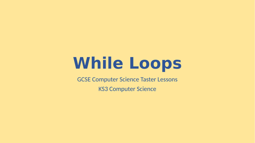 Python Programming - while loops (iteration)