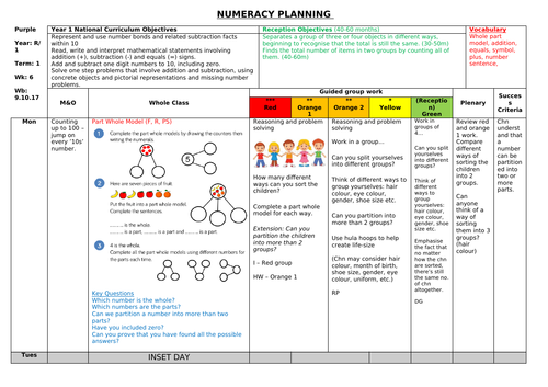 Reception / Year 1 White Rose numeracy planning and resources - Autumn term 1; week 5