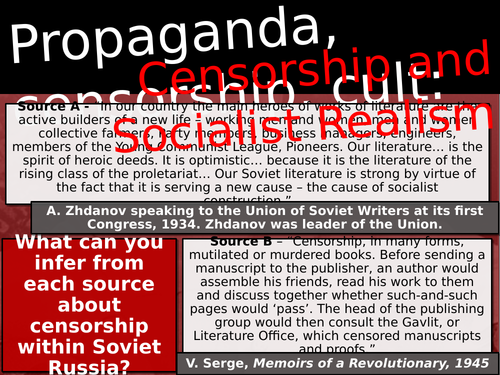 Censorship and Socialist Realism in Soviet Russia