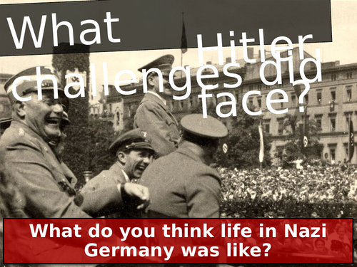 What challenges did Hitler face?