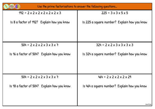 Understanding prime factors questions - Free Mastery Resource
