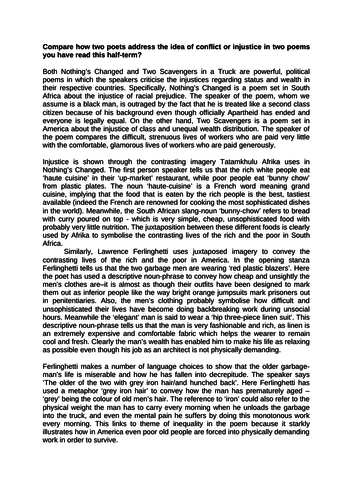 Poem comparison island man two scavengers essay picture