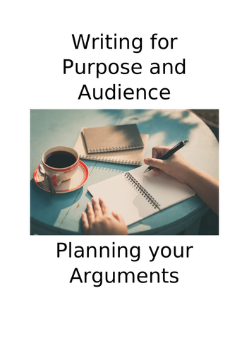 CCEA Writing for Purpose and Audience Planning Booklet