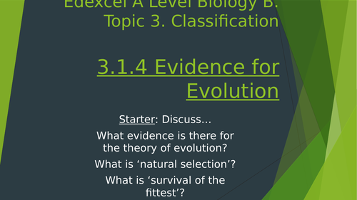 Evidence for Evolution