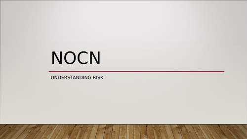 NOCN Understanding Risk topic