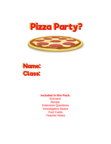 pizza party maths investigation ks2