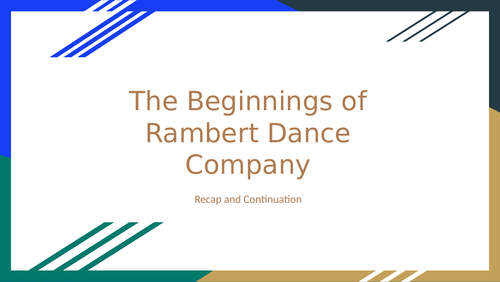 Rambert Dance Company - Changes of 1966 and Artistic Directors Overview A-Level Dance