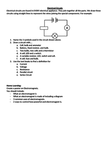 Static and Current Electricity KS3 Physics - Whole Topic Lessons