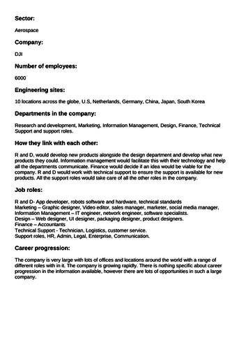 BTEC Tech Award Engineering Component 1A Complete