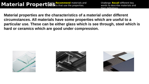 Material Properties Lesson