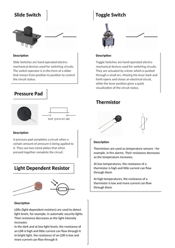 Electronic Inputs and Outputs Lesson