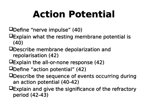 Neurons - Action Potential