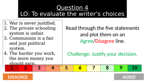 Language Paper 1 - Question 4