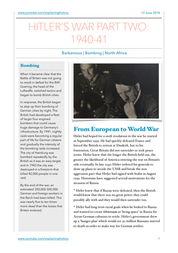 Hitler's War Part Two: 1940-41