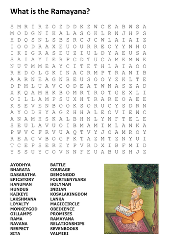 What is the Ramayana Word Search