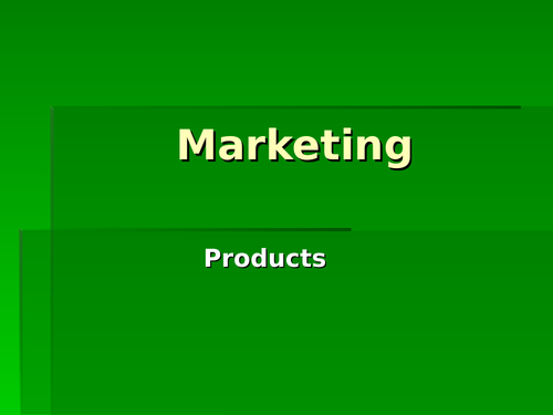 A Level Product Life Cycle Lesson Resources