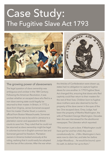 Case Study: Fugitive Slave Act 1793