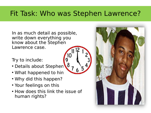 Racism: Stephen Lawrence