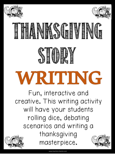 Thanksgiving Story Writing - Thanksgiving Writing Activity