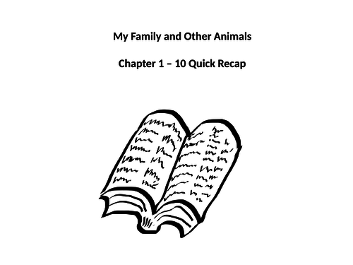 My Family and Other Animals Pack