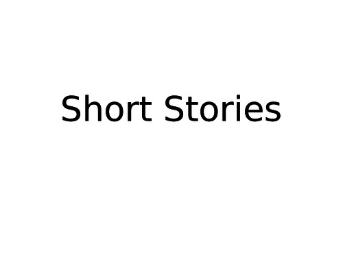 English Short Stories | Teaching Resources