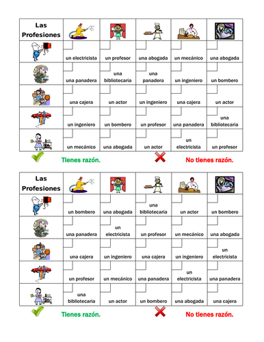 spanish-professions-worksheet-from-classroomiq-ejercicios-de-espa-ol