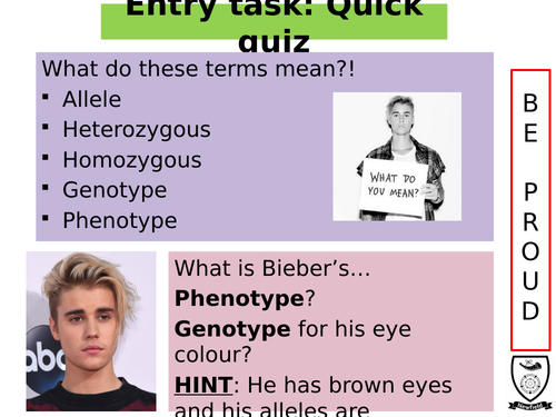 GCSE B6 Sex determination and inherited disorders