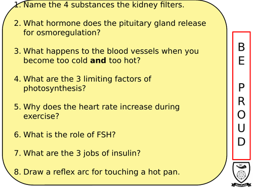 GCSE Removing waste and the kidney