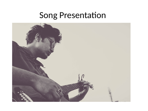 English Language: Song Presentation