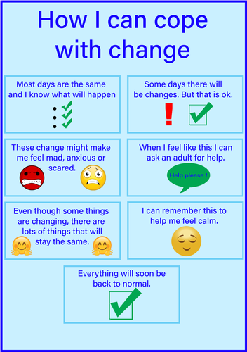 Coping with change social story