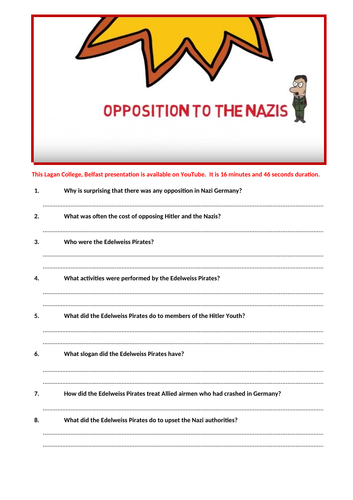 Lagan College: Opposition to the Nazis