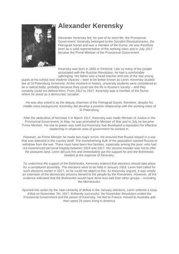 Russia 1905-41 Part 1