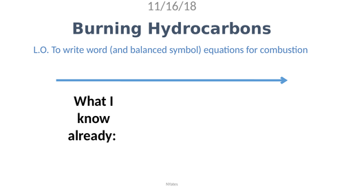 C9.3 Burning Hydrocarbons