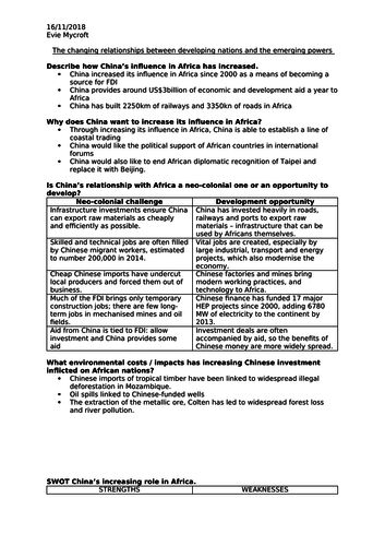 Relationships between world powers