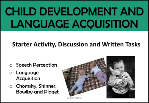 Child Development and Language Acquisition (Unit of Work)