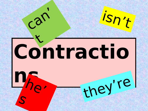 Contractions - PowerPoint