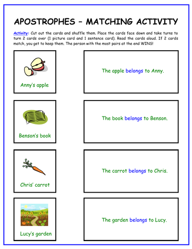 Contractions and Apostrophes