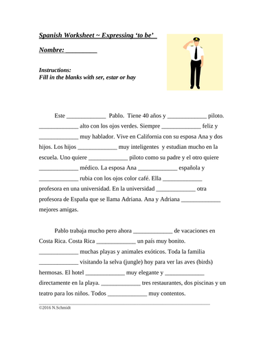 ser-or-estar-spanish-worksheet-differentiated-cloze-activity-teaching-resources