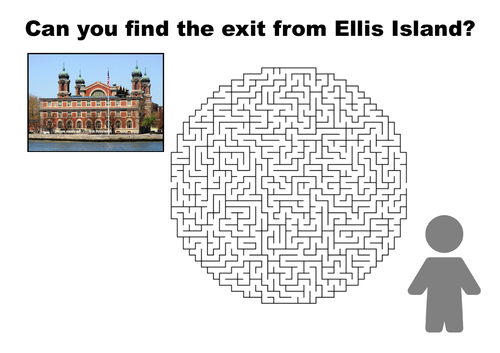 Can you find the exit from Ellis Island maze puzzle