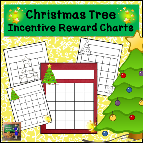 Christmas Tree Incentive Reward Sticker Charts
