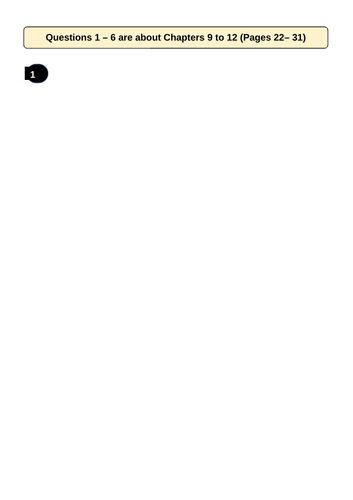 Ruby Tanya by Robert Swindells - Reading Comprehension sheets