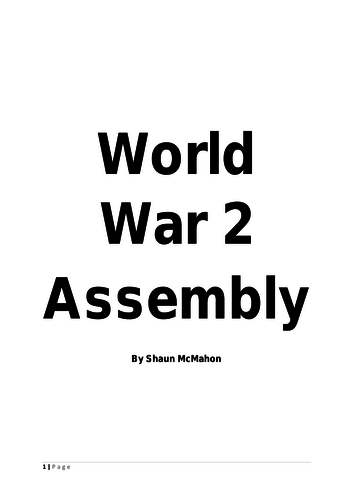 World War 2 Assembly Script