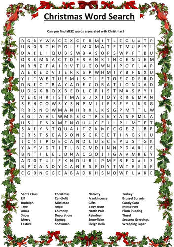 Christmas Wordsearch